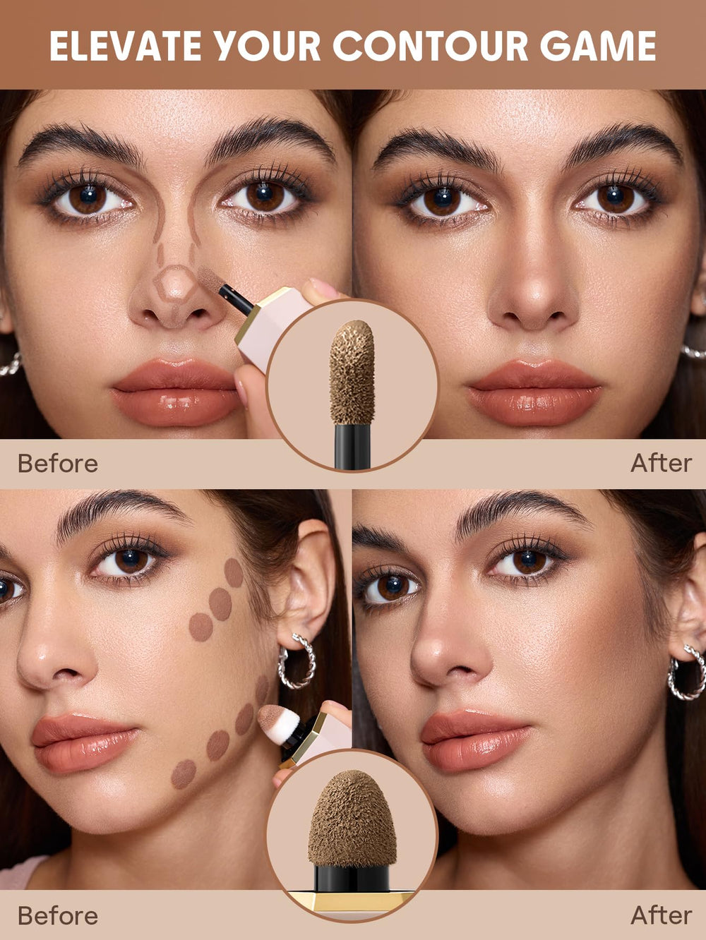 SHEGLAM contorno líquido dúo pigmento rico para color duradero