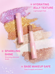 SHEGLAM Crystal Jelly Glaze Stick brocha integrada facilita la aplicación.