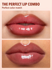 SHEGLAM delineador-labios cremoso, primer plano mostrando trazos suaves