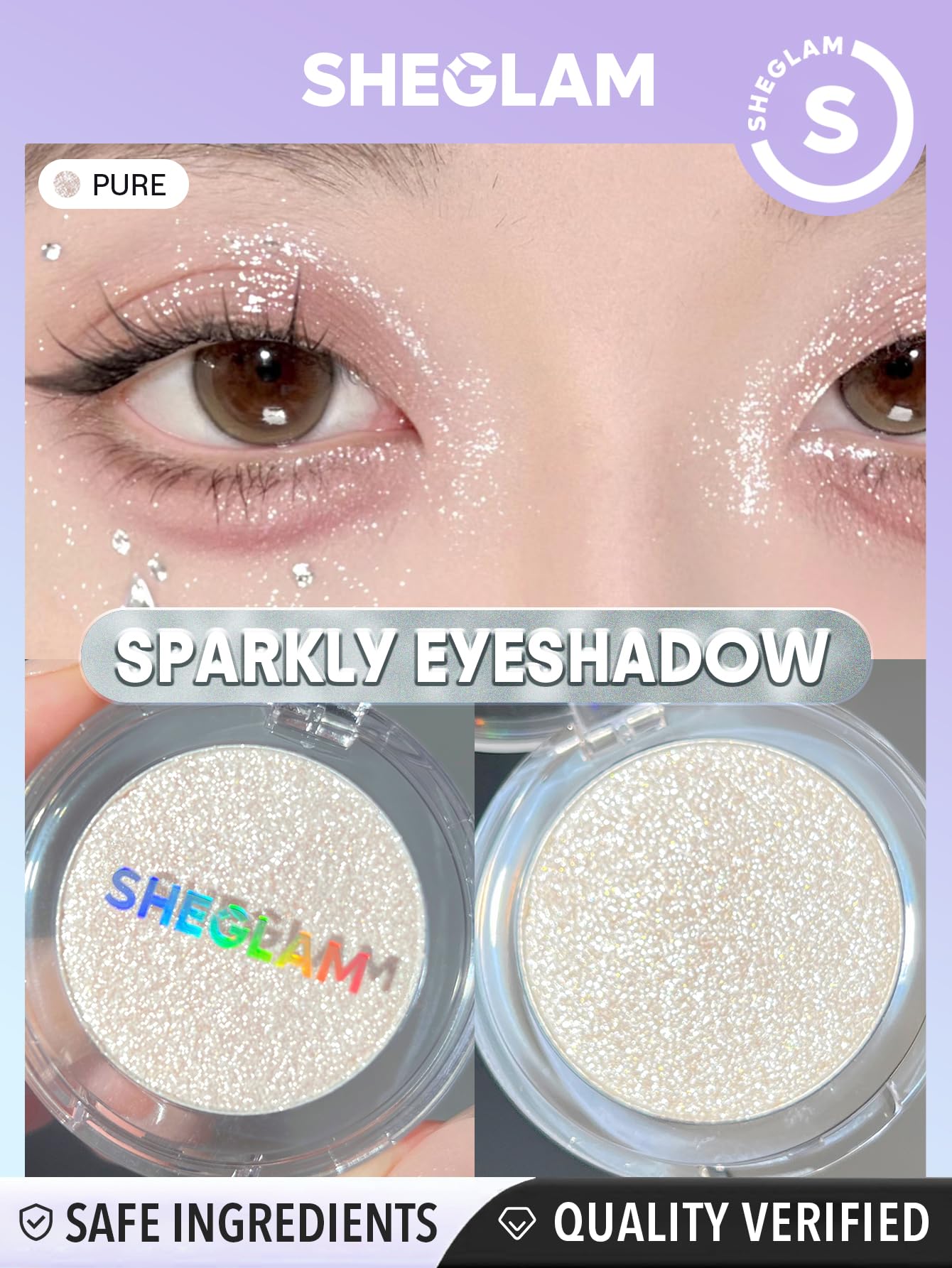 SHEGLAM Enigma sombra, aplicación suave y cobertura uniforme