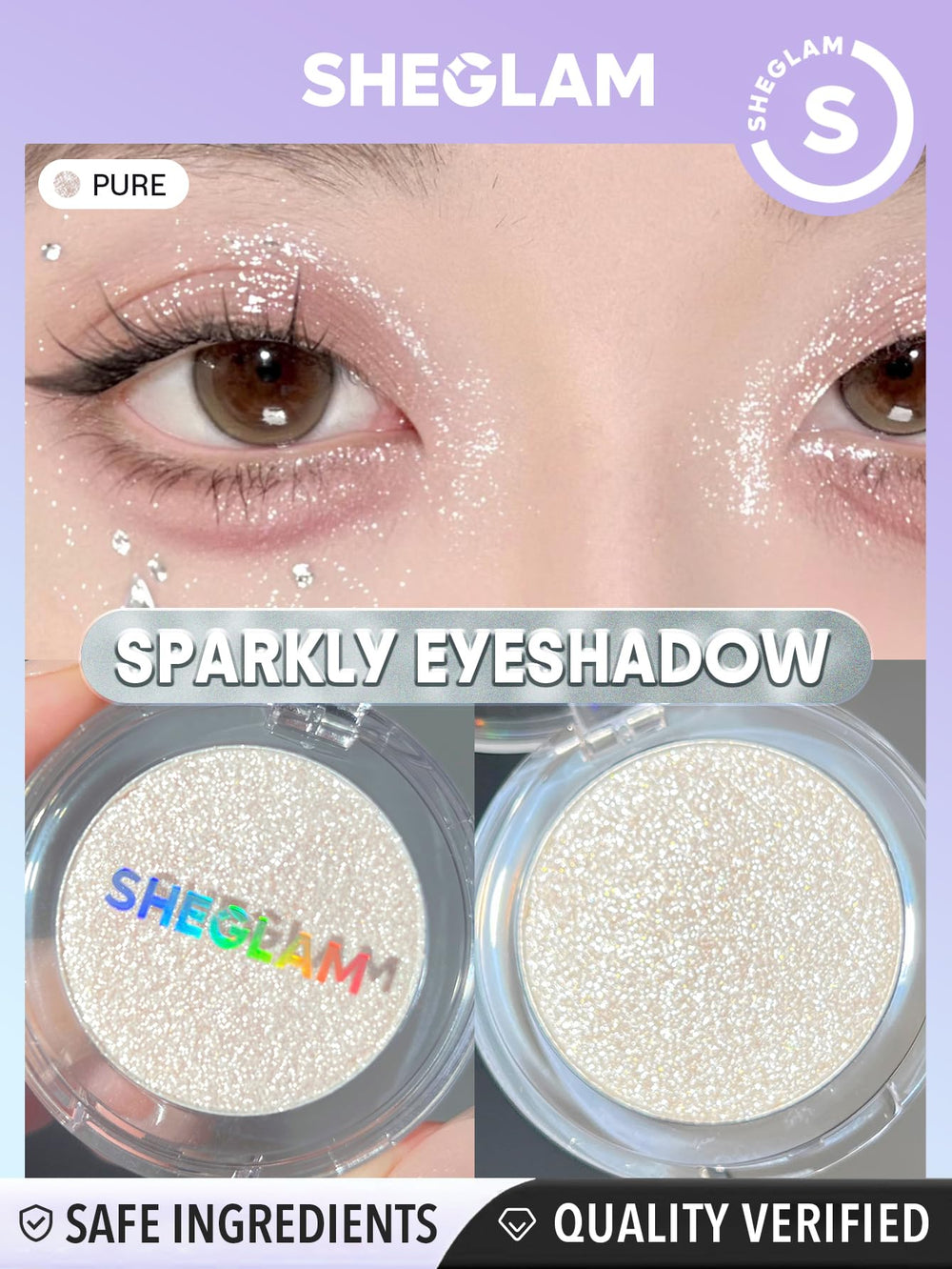 SHEGLAM Enigma sombra, aplicación suave y cobertura uniforme