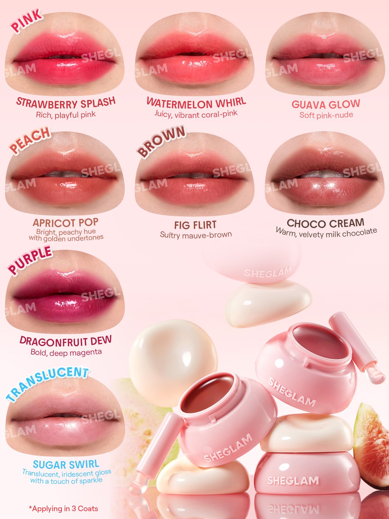 SHEGLAM Hydra Jelly uso en viaje para labios nutridos.