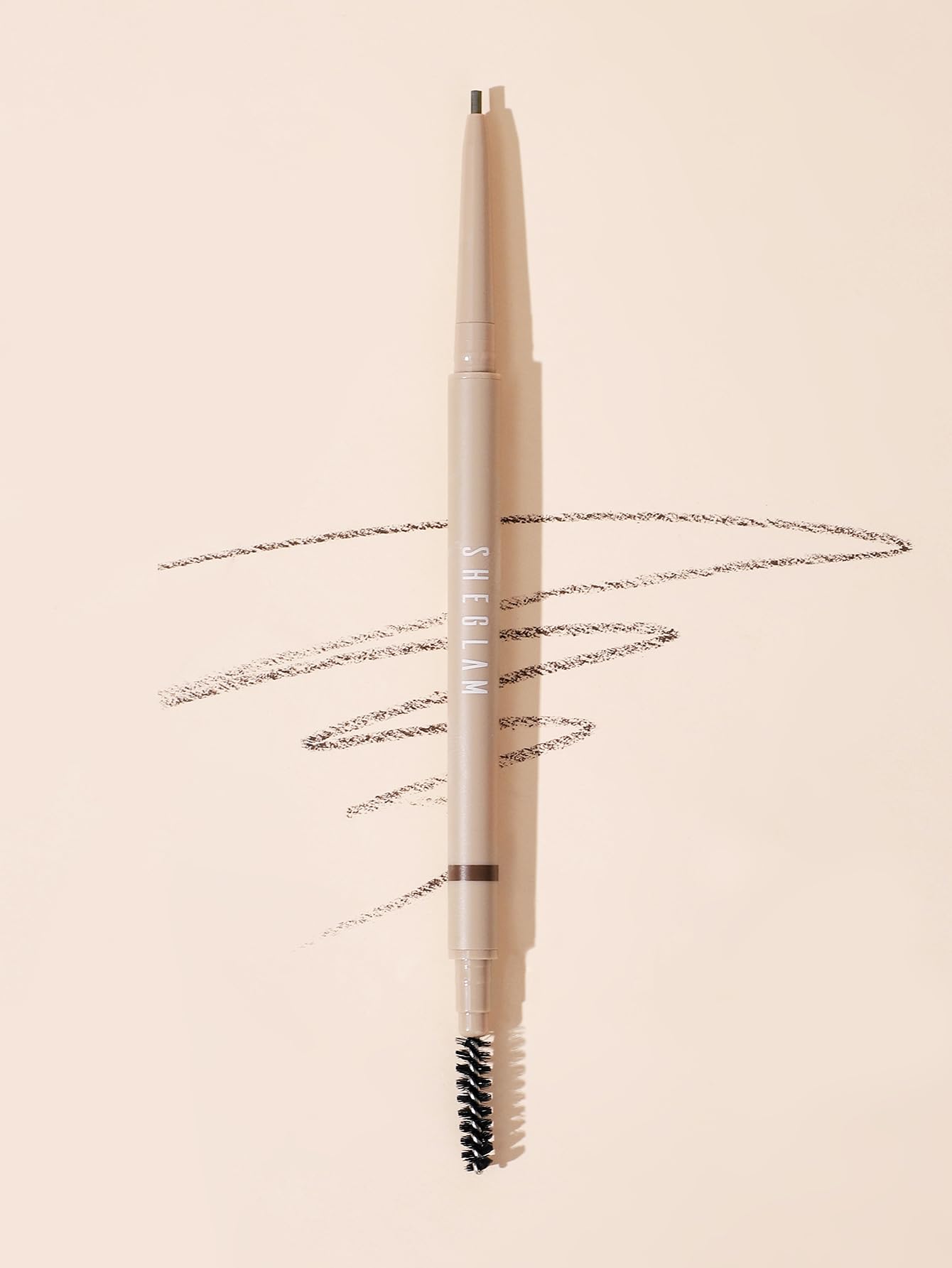 Cepillo spoolie de alta densidad para difuminar y lograr cejas naturales.
