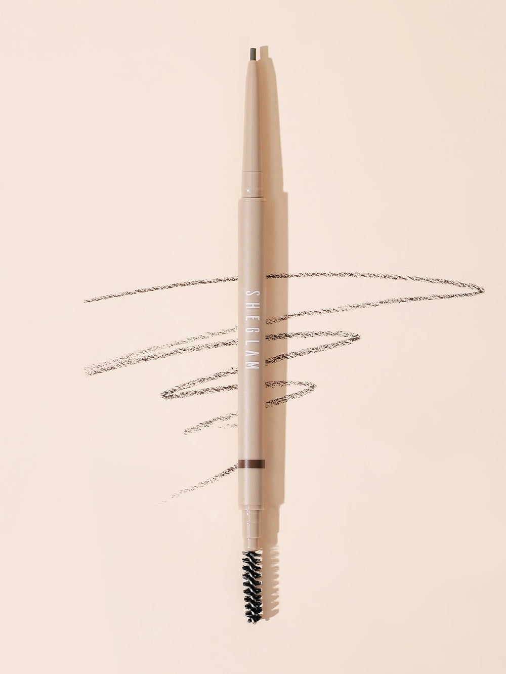 Cepillo spoolie de alta densidad para difuminar y lograr cejas naturales.