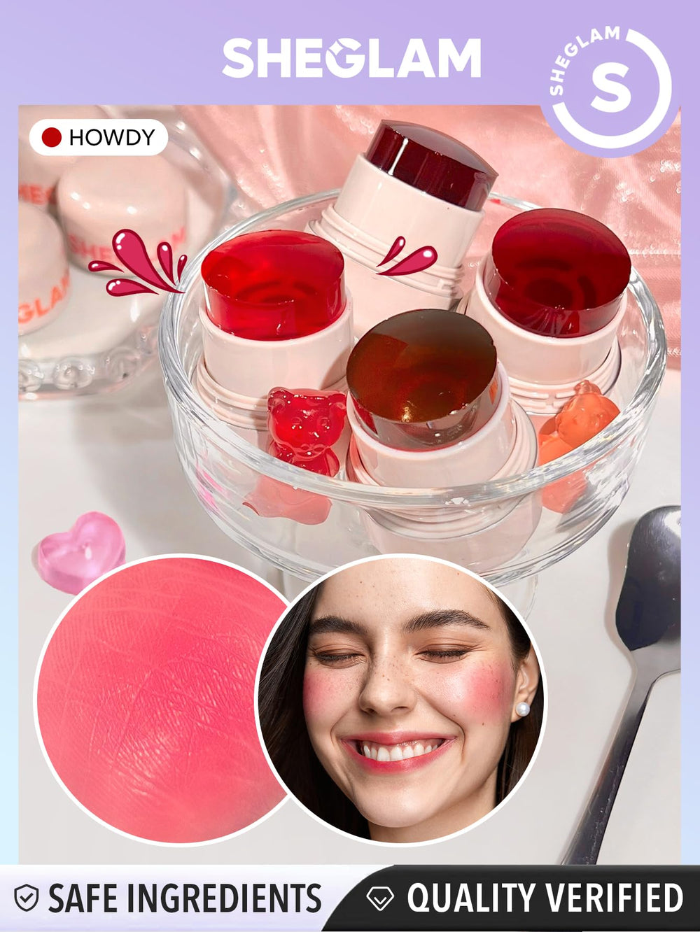 SHEGLAM Jelly-Licious envase compacto para retoques