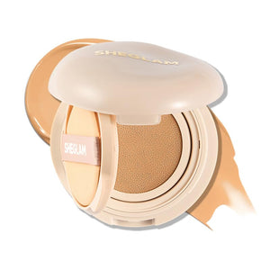 SHEGLAM Lock & Go: aplicación difuminada para base ligera y aspecto natural.