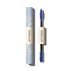 SHEGLAM máscara azul en envase, diseño práctico para uso diario y aplicación rápida.