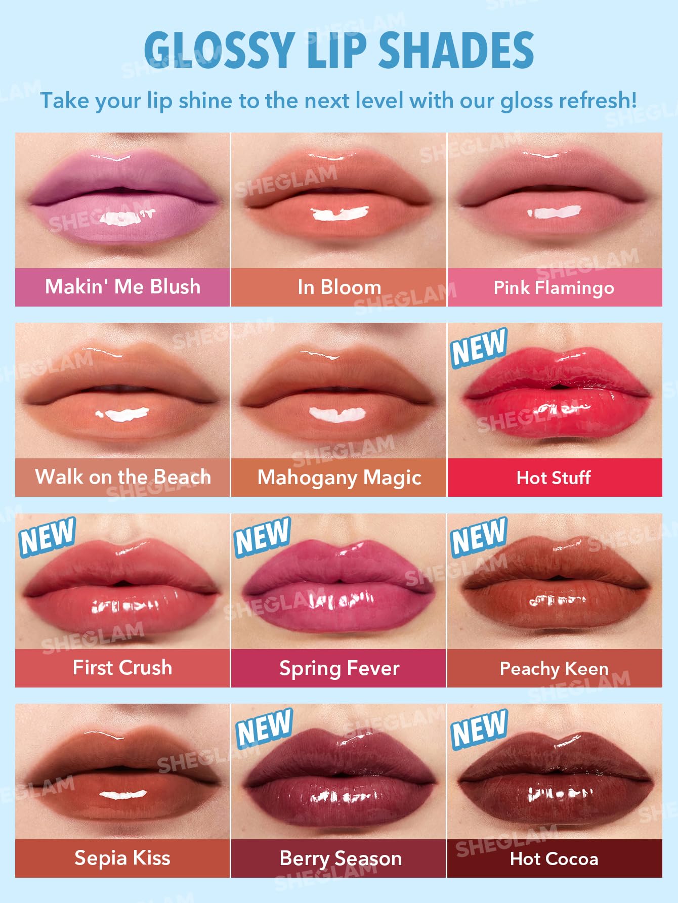 SHEGLAM PoutPerfect sin pegajosidad para uso diario cómodo