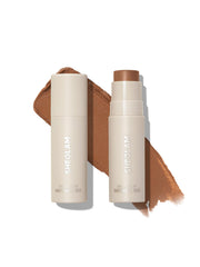 SHEGLAM Snatch 'n' Define crema contorno terracota, aplicador para definir rasgos con suavidad.