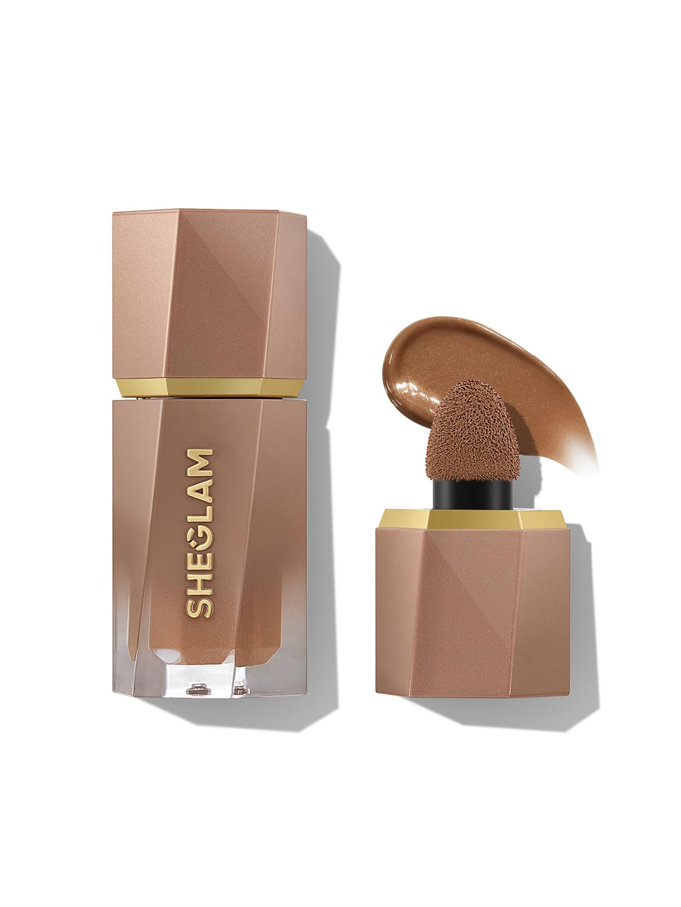 SHEGLAM Sun Beam bronceador líquido terracota, tono cálido para pómulos y nariz.