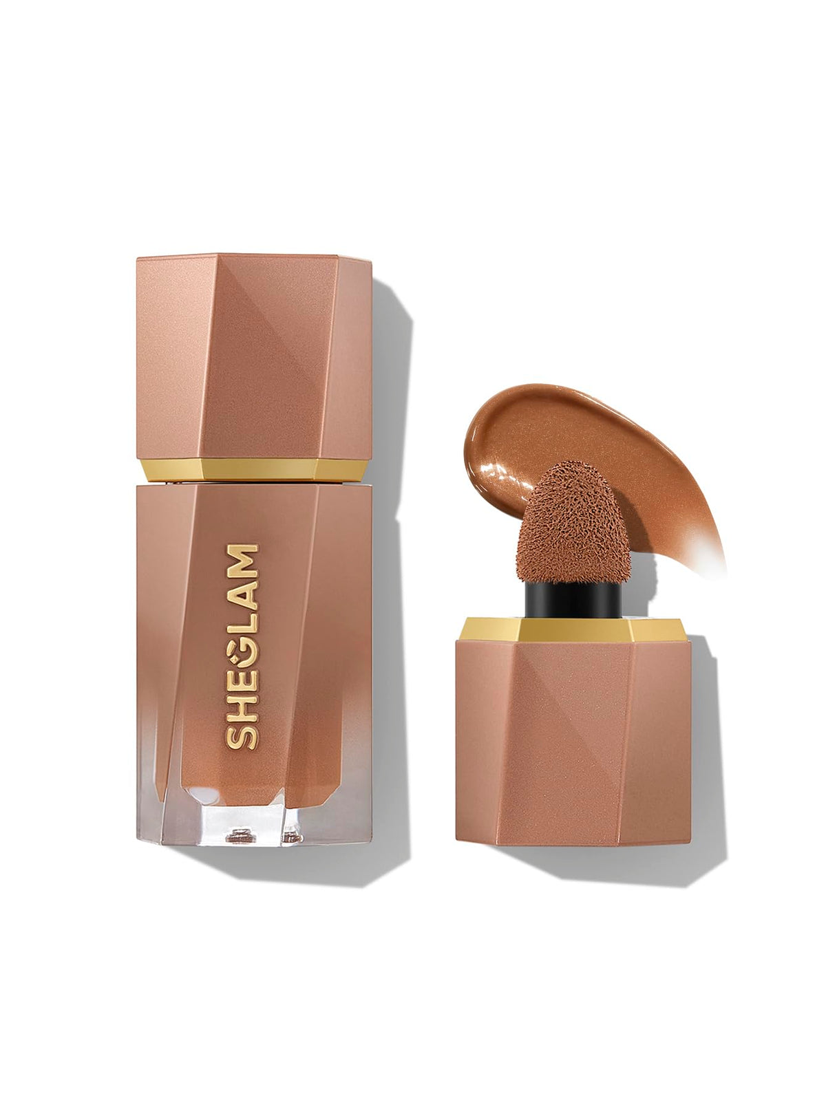 SHEGLAM Sun Beam bronceador líquido terracota, tono cálido para pómulos y nariz.
