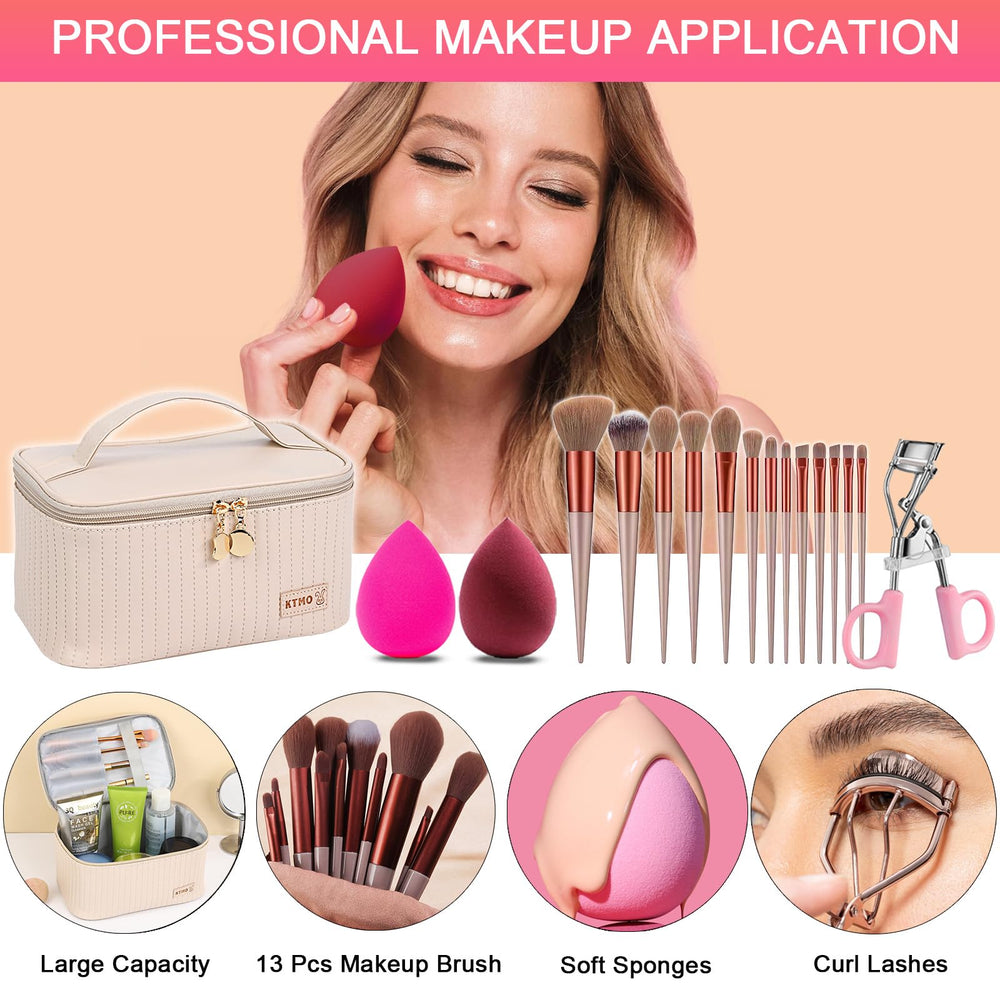 SHELAKIN kit maquillaje: delineador y brochas para trazos precisos y profesionales.