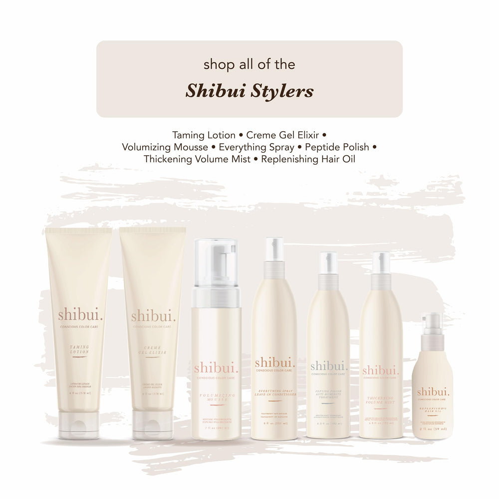 SHIBUI cabello suave y definido, con movimiento natural.