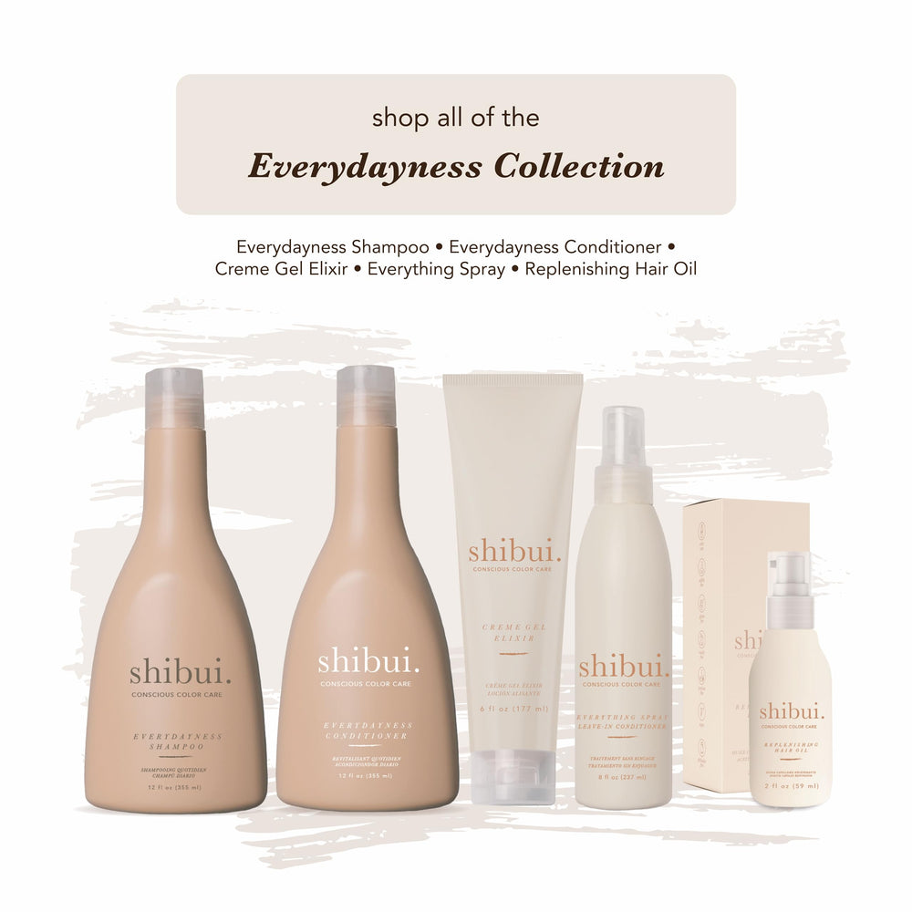 SHIBUI Creme Gel Elixir fórmula vegana y libre de sulfatos para belleza limpia.