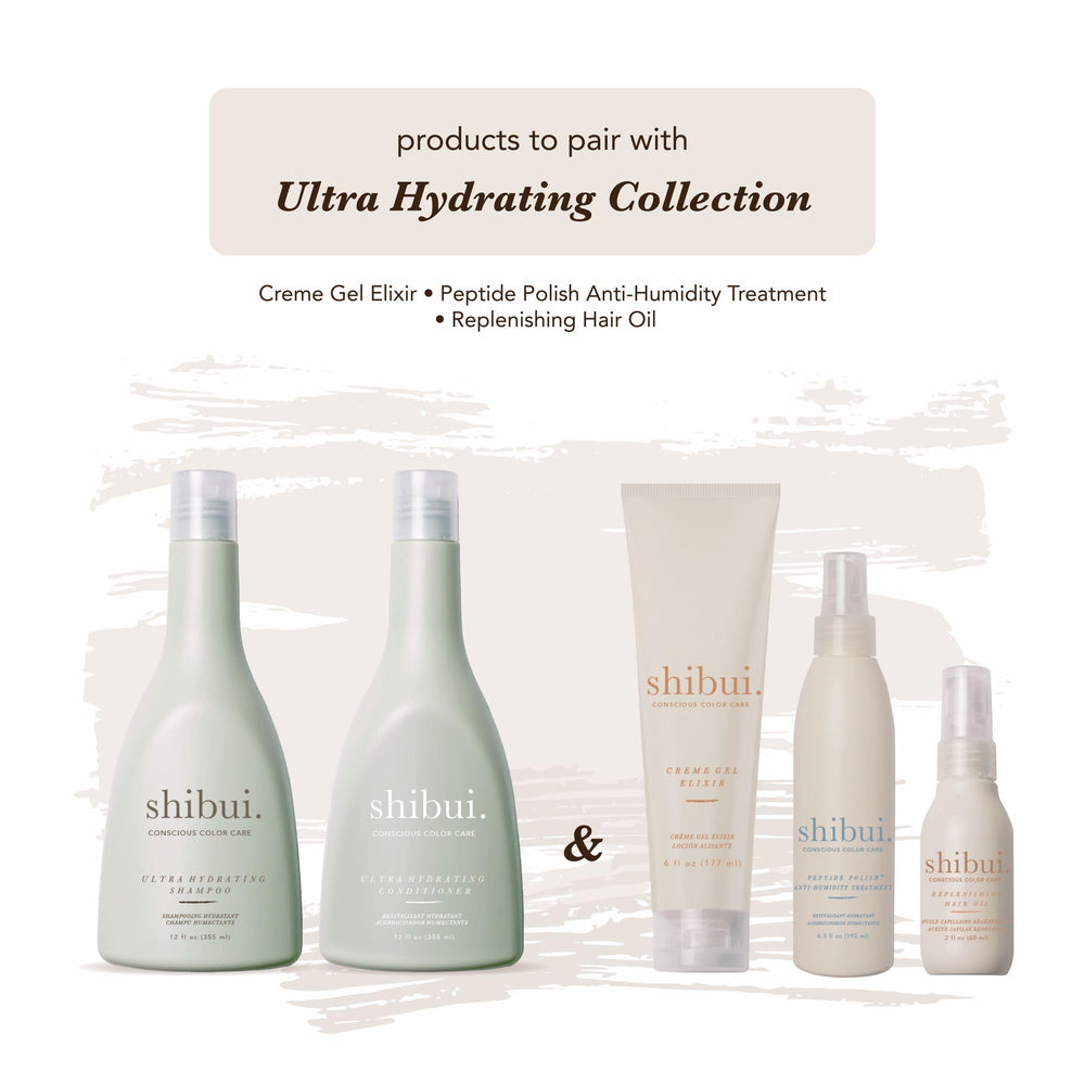 SHIBUI Acondicionador Ultra Hidratante protege el color y aporta brillo.