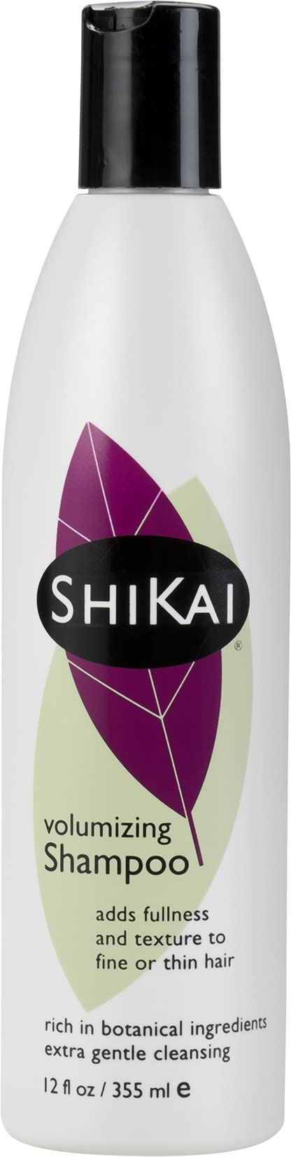 ShiKai Champú Voluminizador: botella y textura suave que aporta volumen a cabello fino
