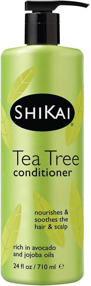 ShiKai Acondicionador con Árbol de Té, bote frontal, refresca cuero cabelludo.