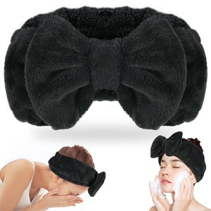 Shintop banda para la cabeza de spa con felpa coral suave, cómodo para limpieza facial.