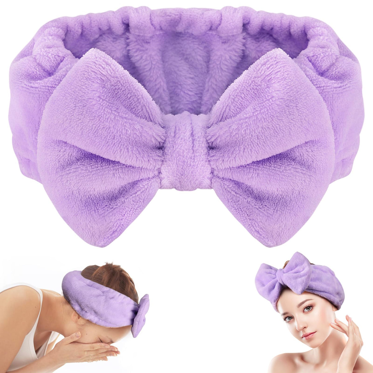 Diadema Shintop con lazo para cabello, ayuda a mantener el peinado y alejar el cabello de la cara.