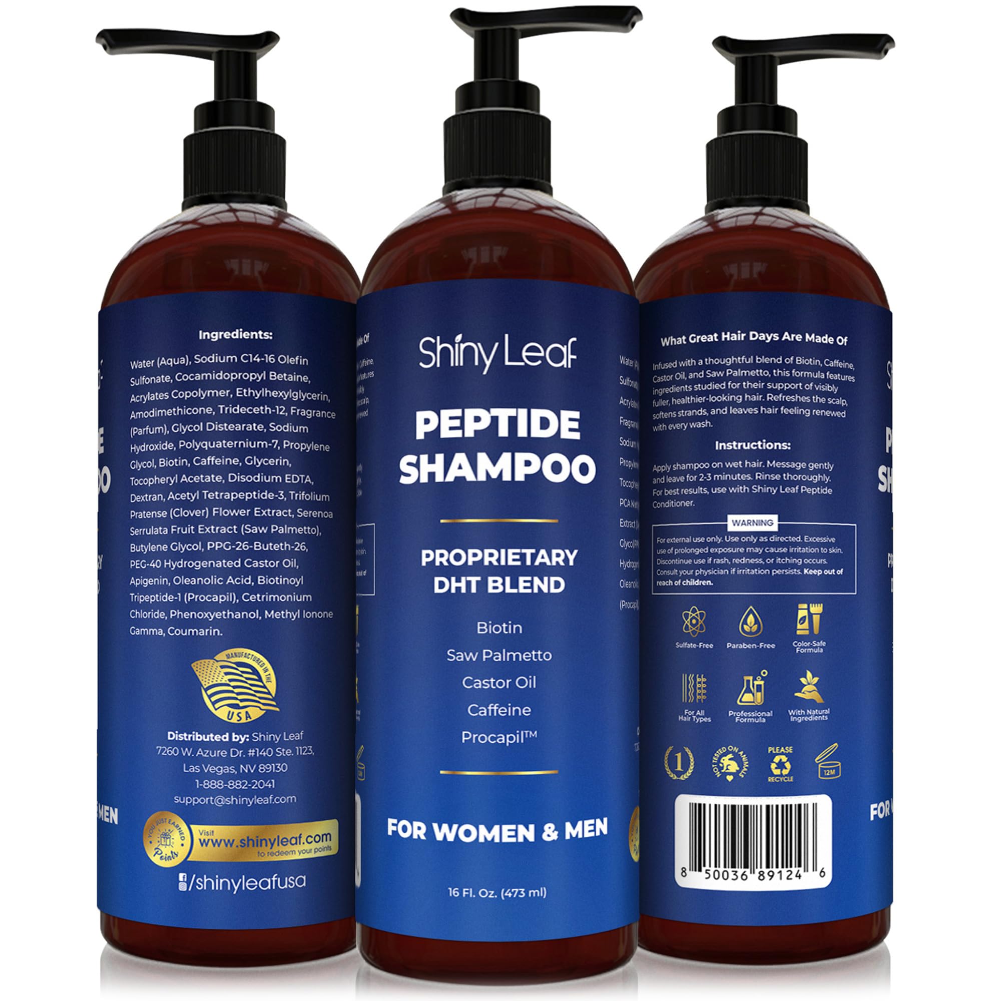 Shiny Leaf cabello más radiante tras lavado, sensación de limpieza