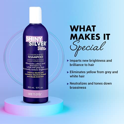SHINY SILVER Champú Ultra Acondicionador, aroma a lavanda y cítricos durante el lavado.