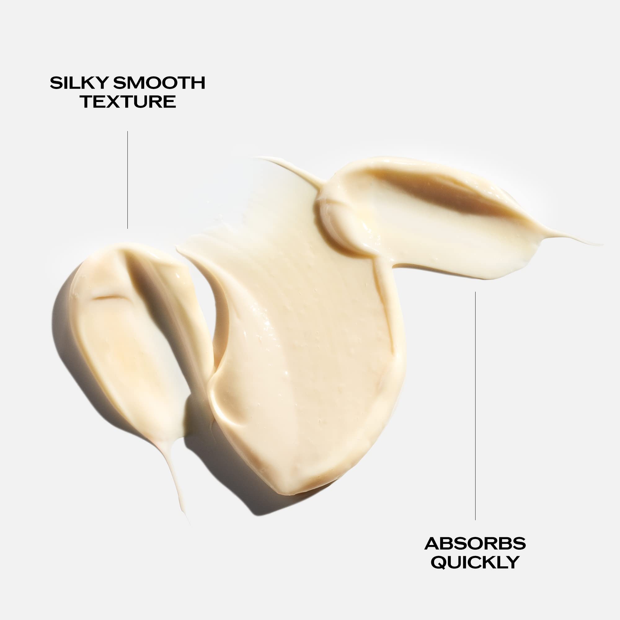 Textura crema sedosa de Benefiance para hidratación duradera.
