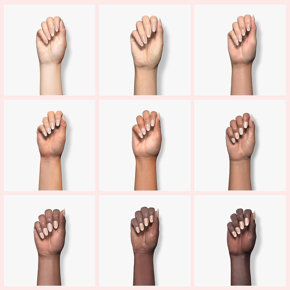 SHOYUM esmalte gel nude pink, uso en casa para manicuras rápidas.