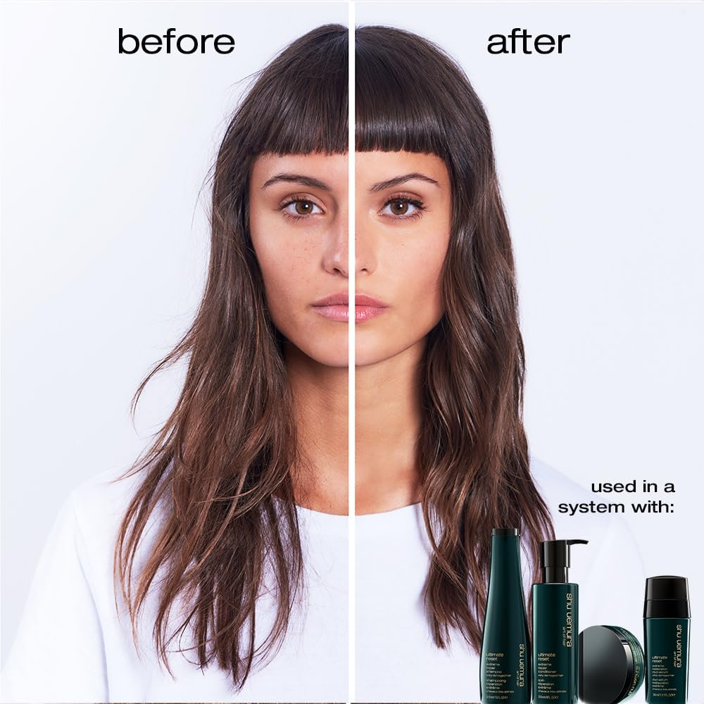 Extracto de arroz japonés de Shu Uemura Art of Hair, nutriente para cabello vulnerable.