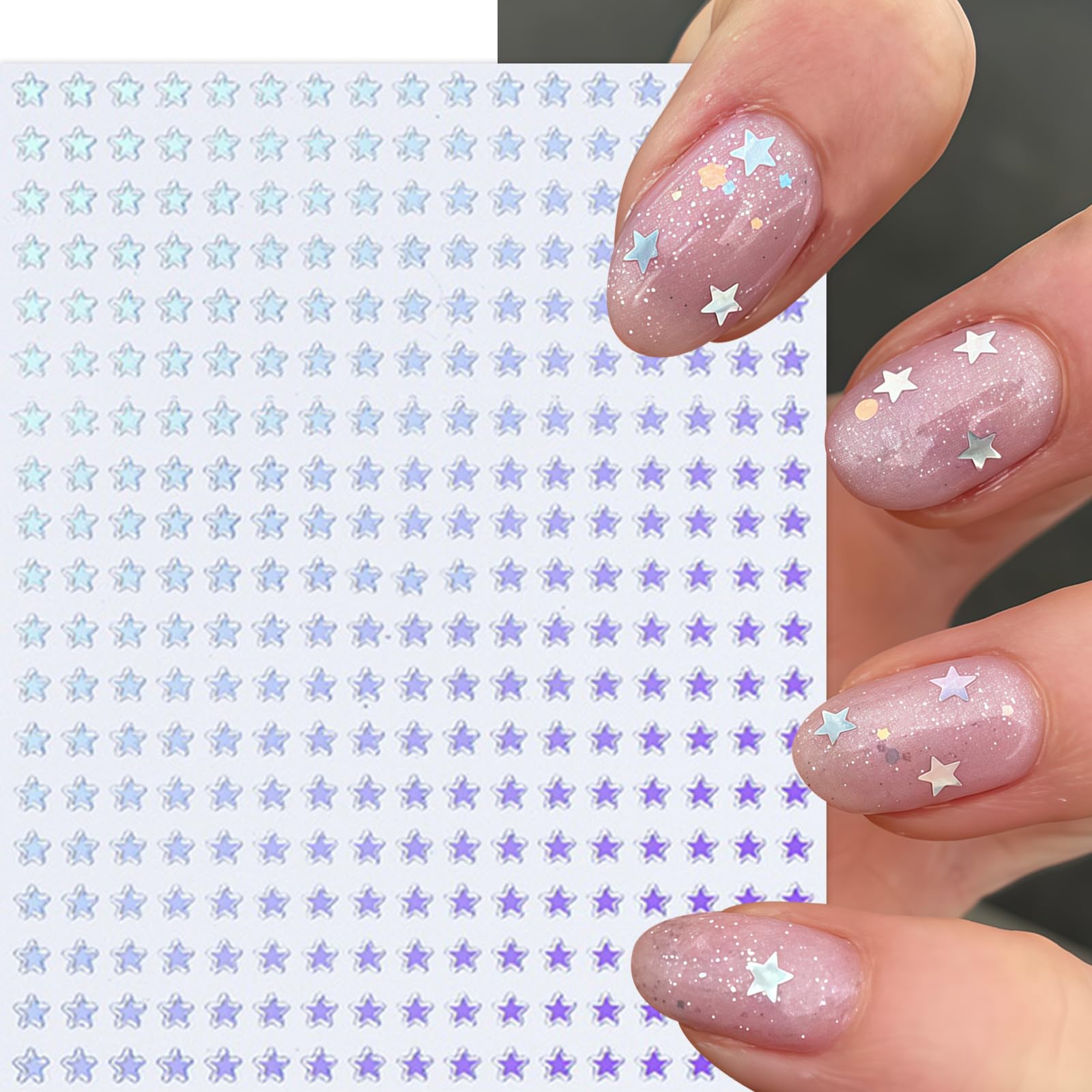 SHUXILIN estrellas para uñas: ideal para uso diario y fiestas.