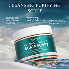 SHVYOG aplicación exfoliante capilar muestra uso suave para exfoliar cuero cabelludo