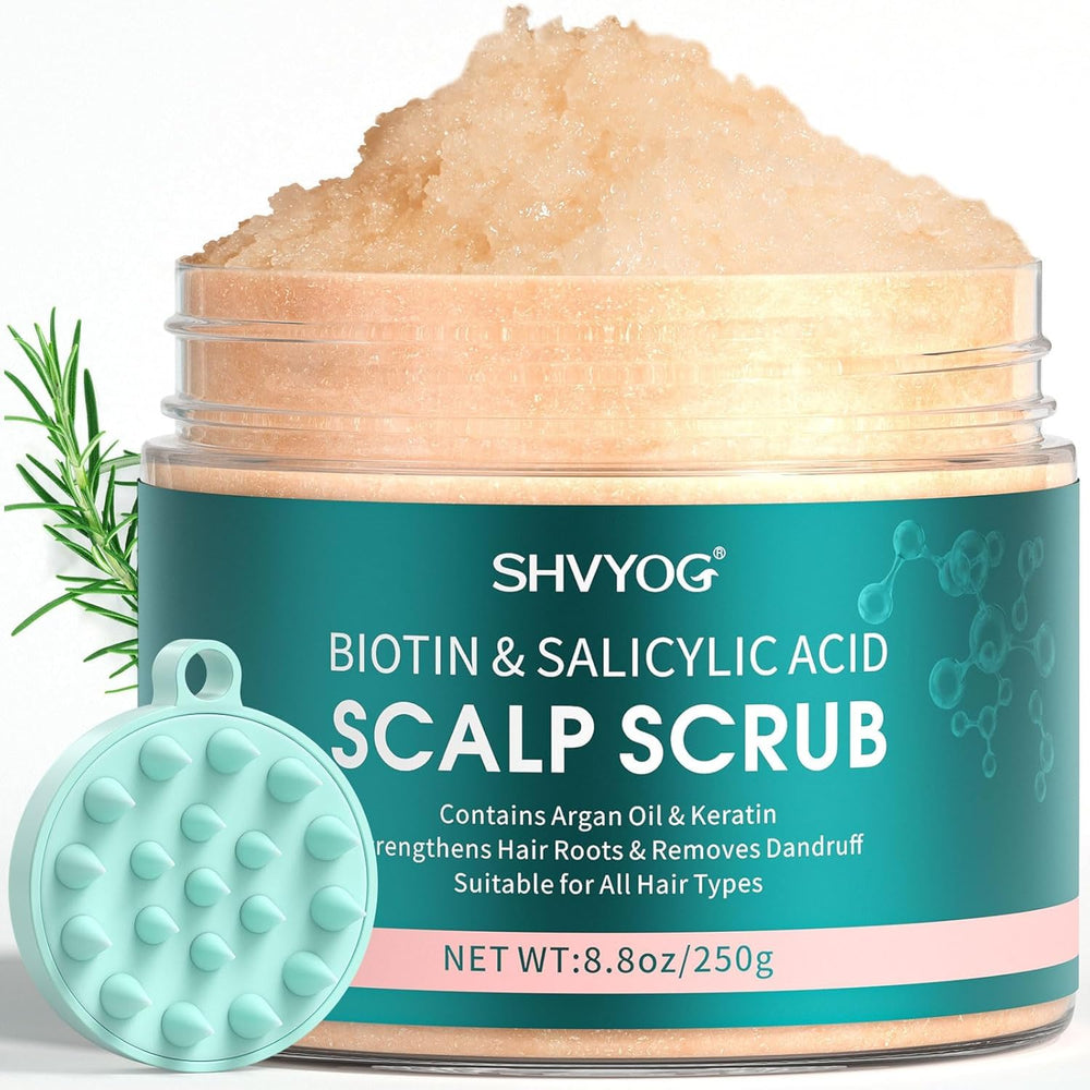 SHVYOG botella exfoliante capilar para cuero cabelludo limpio y cabello revitalizado