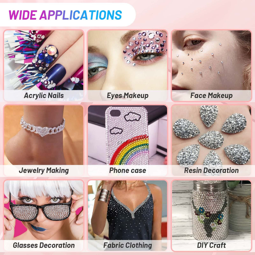 Kit de gemas Shynek en uso en piel, inspira looks para festivales.