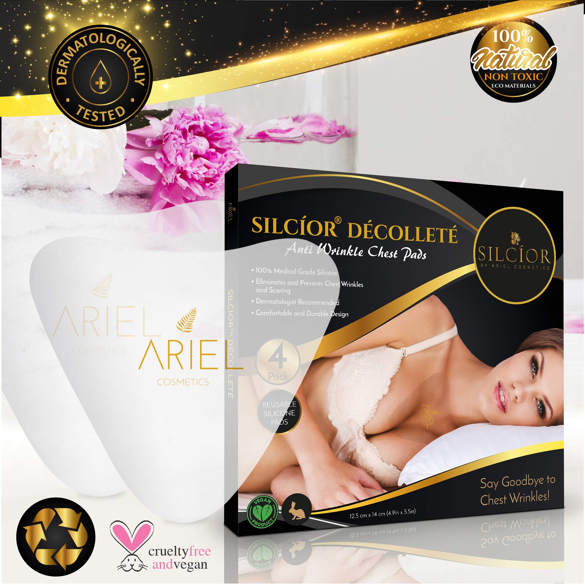 SILCÍOR almohadillas escote reutilizables ofrecen protección y comodidad nocturna.