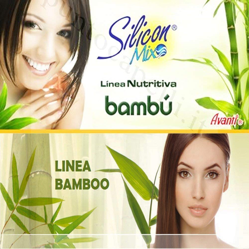 Silicon Mix Bambu acondicionador, nutrición suave para cabello sedoso y manejable.