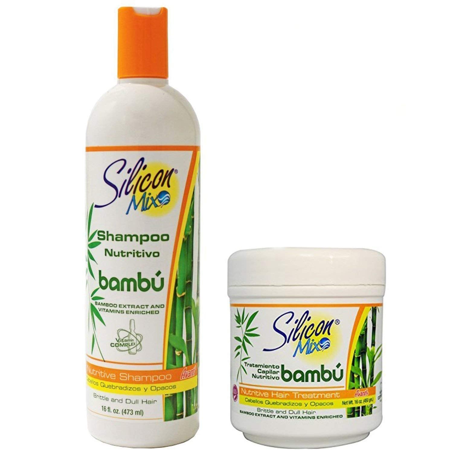 Silicon Mix Bambu champú, limpieza suave para cabello revitalizado y brillo natural.