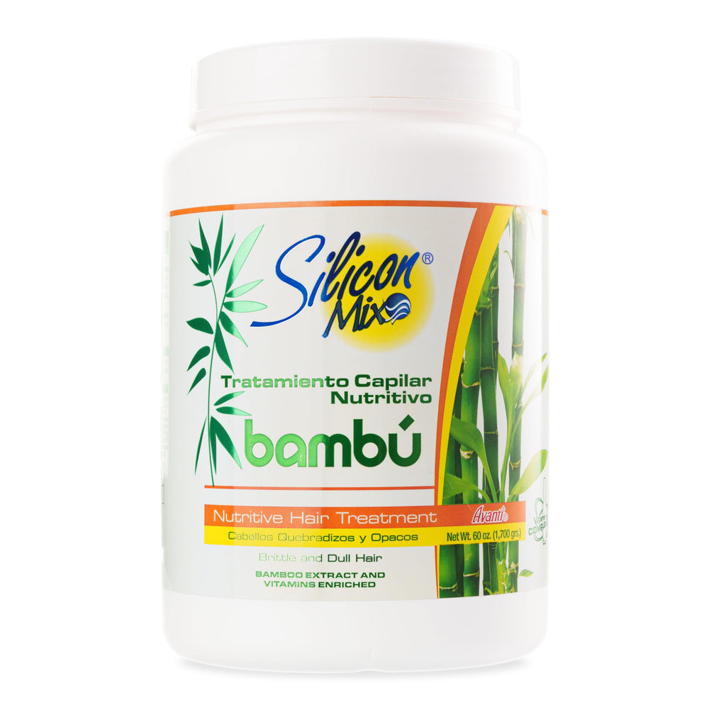 Silicon Mix Bambu, botella de 60 oz, cabello suave y nutrido.