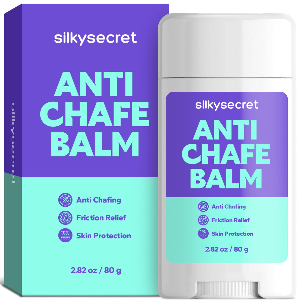 SilkySecret barra antirozaduras aplicada para deslizamiento suave en la piel
