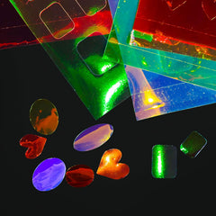 SILPECWEE diseños ovalados aurora, efecto tridimensional en las uñas.