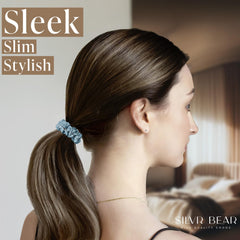 Silvr Bear lazo satinado lavanda ideal para estilo elegante diario