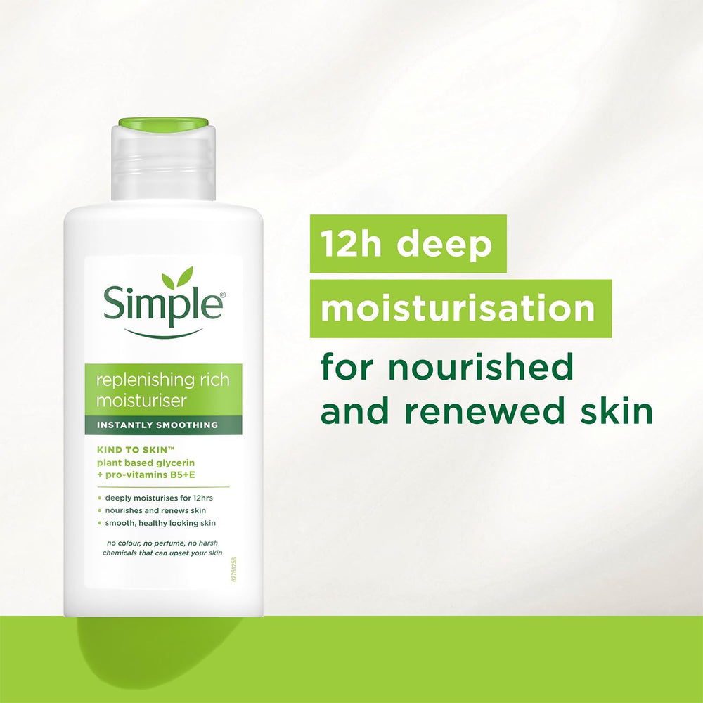 Crema Simple protege la hidratación diaria sin grasa.