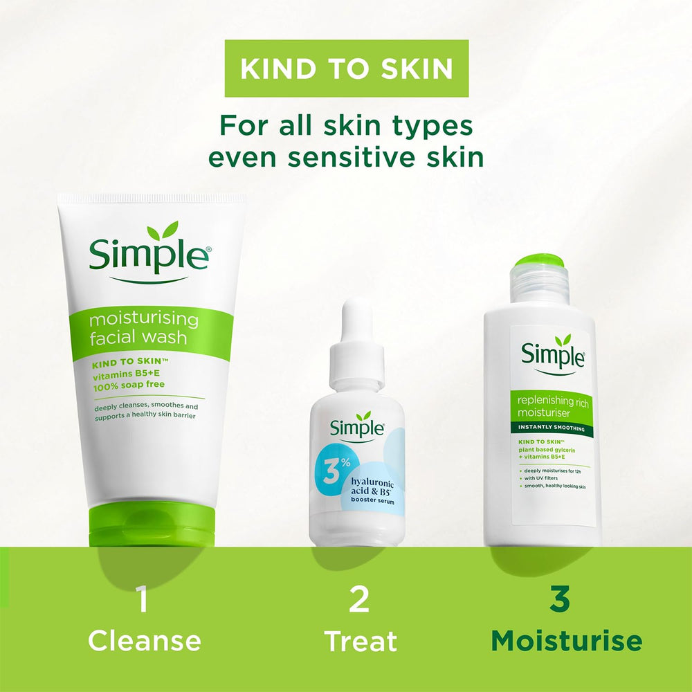 Crema Simple sin colorantes ni perfumes artificiales, cuidado suave.
