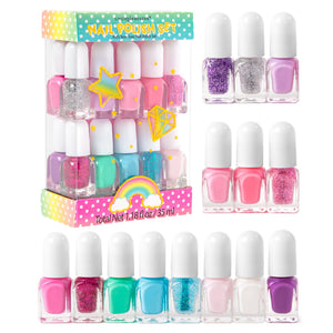 SIMPLE PLEASURES esmaltes unicornio brillo para niñas, ideal para fiestas.