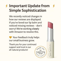 Bálsamo en barra Simple Sophistication Tallow, aplicación suave para labios sedosos.