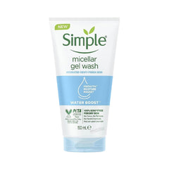 Simple Water Boost Gel micelar limpia suavemente el rostro y elimina maquillaje
