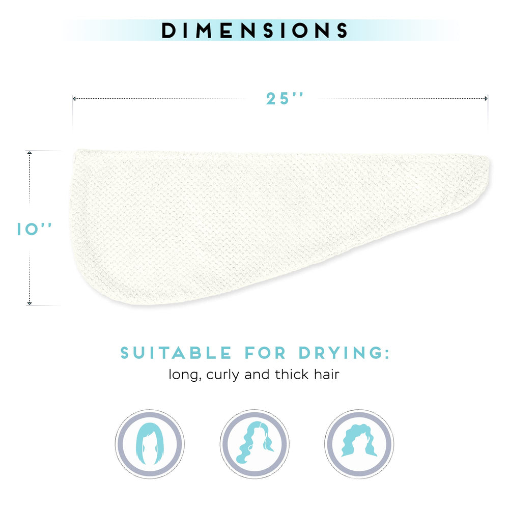 SimpleField: secado fácil para cabello marfil, diseño ligero y absorbente