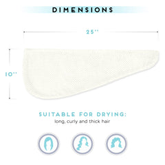 SimpleField: secado fácil para cabello marfil, diseño ligero y absorbente