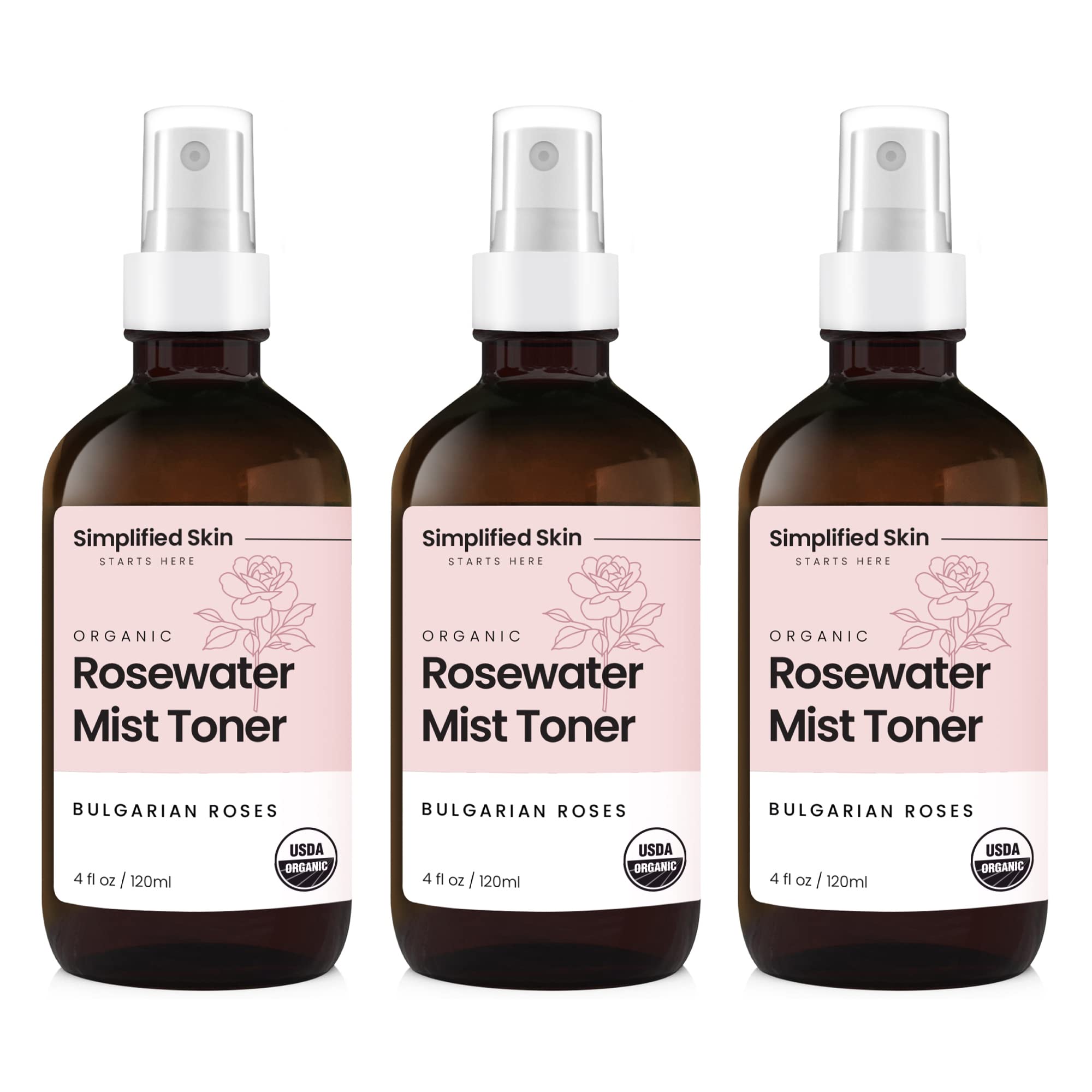 Simplified Skin agua de rosas para rostro, hidrata y refresca la piel
