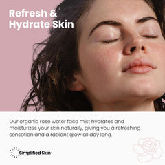 Simplified Skin aplicación en la piel brinda frescura suave.
