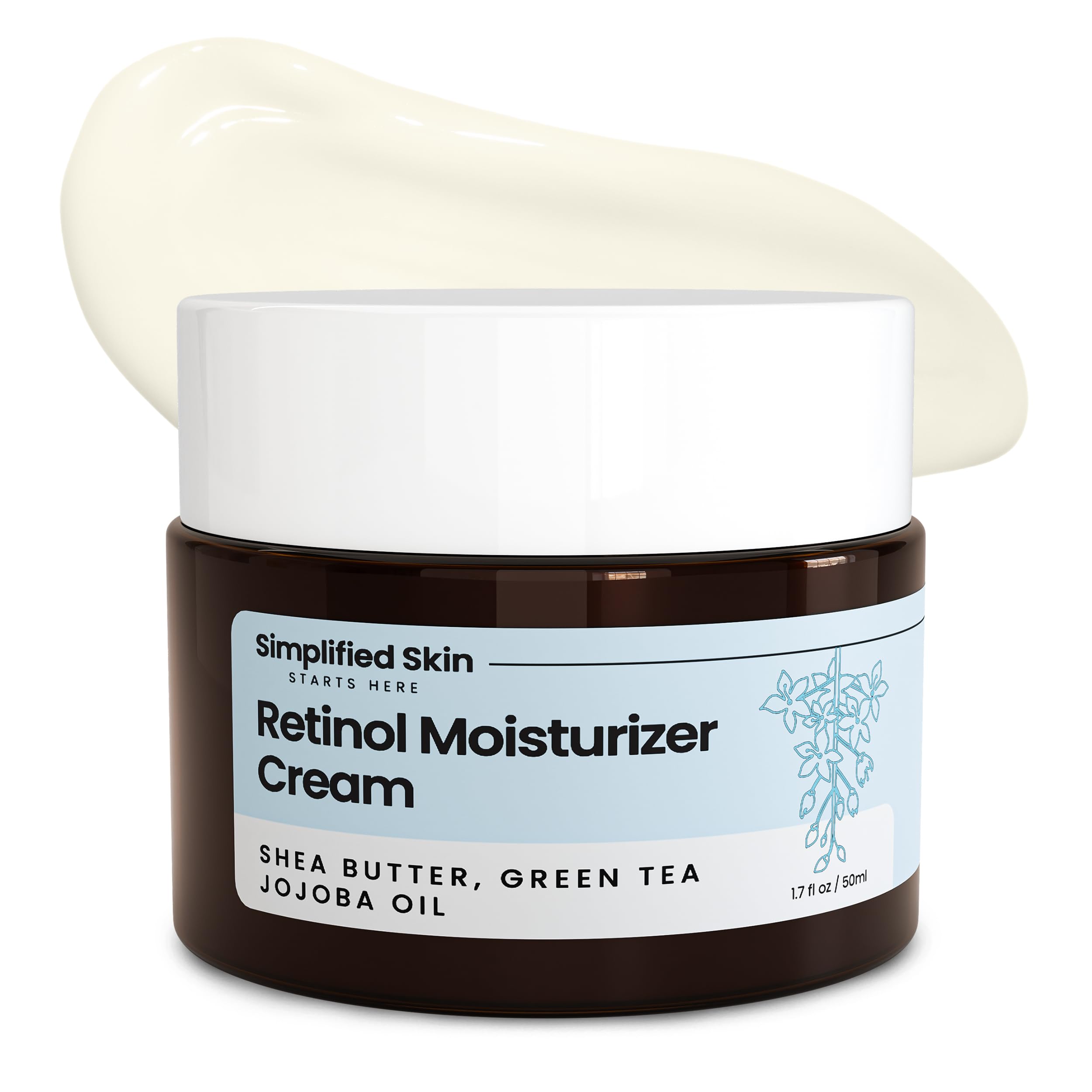 Simplified Skin Retinol crema rostro y ojos; suaviza líneas finas y mejora firmeza.