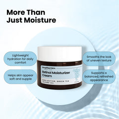 Simplified Skin Retinol textura ligera no grasa para uso diario.
